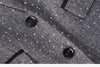 Coffee Blazer Women Spring Autumn High End Design Casual Slim Jacket Office Lady Work Coat Tops Gray
