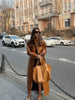 Brown Crocodile Embossed Faux Leather Trench Coat Lapel Single Breasted Straight Front Pockets Jacket Women Autumn Winter Fits