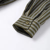 Striped Shirt Pants Set Women Elegant Lapel Button Long Sleeve Blouse Straigth Wide Leg Trousers Spring Office Lady Outfits