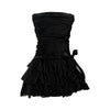 Harajuku Women Casual Chic Dress Sexy Slim Fit Chic Solid Color Bowknot Design Suspender Mini Dresses Y2K Gothic Rock Streetwear