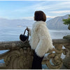 Faux Fur Coat Women Loose Lapel Full Sleeve Fluffy Short Overcoat Autumn Winter Street Lady Furry Warm Overcoat