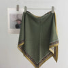 1pcs Retro Triangular Binder Headcloth Women's Niche All-Matching Scarf Jeans Belt Triangular Scarf