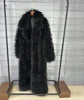 Colorful Women's Furry Coat Rose Pink Faux Fur Coat Suit Collar Autumn Winter Thick Cardigan Long Overcoat Chic 2DB5859