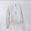 Lulu Flora Winter women's sports sweater camping half-zip hooded shirt with fleece outdoor running warm jacket, thickened