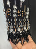 High Street S/S Designer Vestido Women's Half Sleeve Beaded Long Maxi Dress