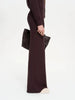 Women's Autumn Winter Knit Cardigan Pants Set Slim Fit Long Sleeve Long Trousers Simple Solid Color Sweater Suit