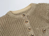 Winter in Stock Autumn Lady Stylish Fake 2Pcs Designed O-neck Long Sleeve Women Knit Pleated Dress With Waist Chain