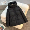 Hooded Parkas Women's Winter Cotton-padded Jackets Mid-length Overcoat Thicken Warm Casual Parkas Streetwear