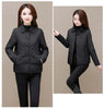 Autumn Winter Middle-aged Mother's Women Parkas Short Down Cotton Jacket Female Thin Loose Cotton Padded Parka Outwear