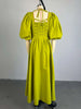 Women Long Lantern Sleeve Square Collar Big Swing Long Maxi Dress Fall Birthday Sexy Party Evening Dresses Vestidos