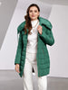 Women's Winter Jacket Hooded Belt Long Parkas Warm Padding Puffer Plaid Quilted Coat Down Jacket Thick Snow Wear