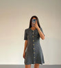 Elegant Knit Mini Dress Women Street Slim High Waist Short Sleeve Rib Sweater Dresses Vacation Bodycon Knitwear Dress