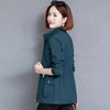 Middle Aged Mother Spring Autumn Loose Women's Short Jacket Elegant Large Size Female Short Outerwear With Lined 4XL