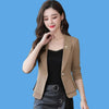 Spring Autumn Jackets Women Blazer 2026New Solid Slim Office Short Blazer Women Elegant Single Button Formal Blazer Coat