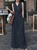 Women Pant Sets Irregular Buttons Vests Wide Leg Trouser Pant Suits Stylish Elegant 2pcs Outfit Streetwear Office Tops