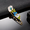 Rhinestone Flowers Imitation Pearl Brooches Women Sparkling Zircon Bowknot Brooch Pin Scarf Coat Suit Accessories Jewelry