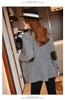 Coffee Plaid Blazer Women Tempeament Wool Long Sleeve Slim Jacket Office Ladies Work Coat Gray Tops