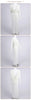 White Swinging Collar Long Dress For Women Ruched High Waist Long Sleeves Slim Elegant Evening Party Gowns