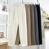 Fall Spring Black Suit Haren Pants Women Elastic High Waist Casual Trousers Woman Korean Style Solid Office Pant