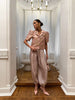 Loose Satin Lantern Pants High Waist Elastic Crepe Loose Bloomers Elegant Long High Waist Trousers Women