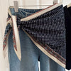 1pcs Retro Triangular Binder Headcloth Women's Niche All-Matching Scarf Jeans Belt Triangular Scarf