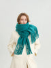 240x38cm Women's Cashmere Winter Scarf - Soft Warm Pashmina Wrap, Thick Long Shawl with Tassels, Elegant Poncho Blanket
