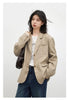 Retro Women Blazers Korean Casual Laple Loose Solid Office Lady Suit Jackets Female Clothing Spring Autumn