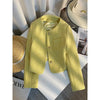 Cropped Tweed Jacket Women Elegant Quilted Coat Korean Thicken Blazer Winter Ladies Chic Design Suit Outerwear
