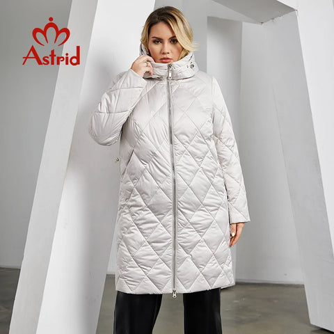 Women's Winter Jacket Plus Size Women Parka Long Thick Bio Down Jackets Hooded Diamond Quilted Coat Female Clothing