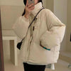 Women's Jacket Korean Version Stand Collar Short Cotton-padded Jacket Thickening Warm Parkas Winter Vintage Coat