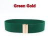 Women Elastic Band Wide Belts Simple Down Coat Waist Belt Female Buckle Black Strap Dress Decoration Accessories Ladies