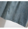 High Waist Casual Denim Skirts Women Vintage Style Single-breasted Basics Female A-line Long Skirts B3848