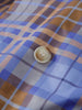 Women Reversible Button Loose Jacket Plaid Contrast Splicing Lapel Collar Long Sleeve Short Coat Chic Daily Commute Street Wear