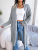Women's Solid Color Shawl Collar Knit Cardigan Sweater for Autumn Winter Casual Vacation Coat
