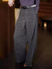 Gray Woolen Suit Pants Women's Winter European Design Fine Flash High Waist Versatile Trousers