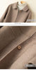100% Wool Coat for women's Coats & Jackets winter clothes Double faced velvet winter coat elegant size S M -XL