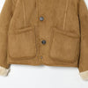 Chic Faux Suede & Fur Reversible Jacket For Women Lapel Single Breasted Pocket Coat Lady Winter Warm Outerwear