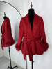 Fox Fur Wool Overcoat Women's Short Coat Office Lady Elegant Double-sided Woolen Coat Cardigan Jackets Loose Wool