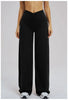 Casual Wide Leg Pants Yoga Pants Women Crossed Waist Loose Pants for Outdoor Workout Running and Sports Wide Leg Pants