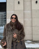 Modern Faux Fur Like Plush Jacket Autumn Winter Women's Warm Trench Coat Thicken Lady's Party Street Wear