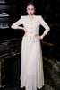 Ladies Suit Set Festival Outfit for Woman Autumn Winter Sequin Tweed Jacket Skirt 2 Piece Matching Set Dress