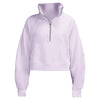 Thickened High-Neck Sweatshirt for Women, Sports Half-Zip Loose Jacket, Long-Sleeve Running Fitness Yoga Wear