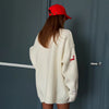Fall Winter Sweater Women Loose Cardigan Dachshund Embroidery Cute Sausage Long Sleeve Jacket Coat Casual 58917
