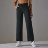 Women Leggings Wide Leg Flare Pants With Pockets Drawstring Sports Trousers High Waist Flared Yoga Leggings Fitness Running Jogg