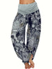 Plus Size 1XL-8XL Woman‘s Multi-color Digital Printed Harem Pants Trousers Ladies Long Leg Wide Leg Pants Pants
