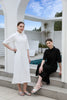 SS26 Women Terry Dress Collar Dress Cotton Stretch Sleeve Length Can Cover Elbows