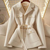 Autumn Women Blazer Long Sleeved Office Casual Elegant Suit Jacket Lady Slim Work Female Blazers Outerwear