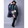 Thicken Winter Shawl Wraps Cape Women Fall Ponchos Plus Size Block Plaid Open Front Sweater Fleece Scarf Coat Holiday Outfits