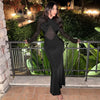 Mesh Hollow Slim Party Sexy Dresses Elegant Pleated Bodycon Maxi Long Dress Women Autumn Winter Dress Vestidos