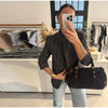 Chic Plaid Women's Blazer Jacket Stand Collar Full Sleeve Single Button Female Coats Spring Casual Commute Lady Outwear